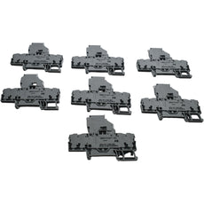 Lot of 7 NEW WAGO 2002-1811/1000-0541 4-Conductor Fuse Disconnect Block 12-30V LED