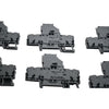Lot of 7 NEW WAGO 2002-1811/1000-0541 4-Conductor Fuse Disconnect Block 12-30V LED