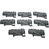 Lot of 8 NEW WAGO 2002-1981/1000-0413 2-Conductor Fuse Terminal Block 24V LED Gray