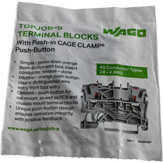 NEW Wago 60380497 TOPJOB S Terminal Block 24-4 AWG Push Button CAGE CLAMP