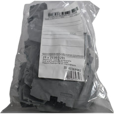 Pack of 25 NEW Wago 2116-1291 End and Intermediate Plate 1mm Thick Gray
