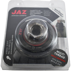 NEW JAZ 72950 2-3/4'' Knot Wire Cup Brush Multi-Thread 5/8''-11 M14 x 2.0 Guard