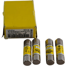 NEW Eaton Bussmann LP-CC-4 Low-Peak Class CC 4A 600V Fuse Pack of 4
