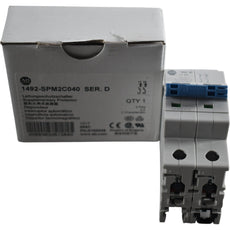 NEW Allen Bradley 1492-SPM2C040 Miniature Circuit Breaker 2 Pole 4A Series D