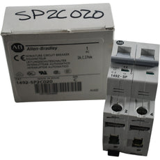 NEW Allen Bradley 1492-SP2C020 Miniature Circuit Breaker 2 Pole 2A Series C