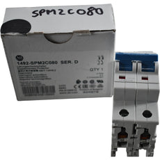 NEW Allen Bradley 1492-SPM2C080 Miniature Circuit Breaker 8A 2 Pole Series D