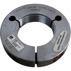 HEMCO 2 1/2-12 UN-3A LO Thread Ring Gage PD 2.4413 AF293