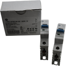Pack of 2 NEW Allen Bradley 1492-SPM1B150 Ser D 1 Pole 15A Supplementary Protector
