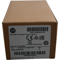 NEW Allen Bradley 2080-DNET20 Micro800 DeviceNet Scanner Plug-In Module
