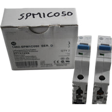 NEW Pack of 2 Allen Bradley 1492-SPM1C050 Ser D Supplementary Protector 5A