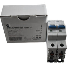 NEW Pack of 2 Allen Bradley 1492-SPM1C020 Ser D Supplementary Protector 2A