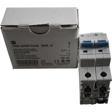 NEW Pack of 2 Allen Bradley 1492-SPM1C040 Ser D Supplementary Protector 4A