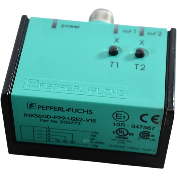 NEW Pepperl+Fuchs INX360D-F99-U2E2-7M Single Axis 360 Inclination Sen ...