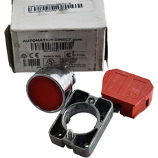 NEW Automation Direct GCX1101 Red Momentary Pushbutton 22mm Metal Flush IP65