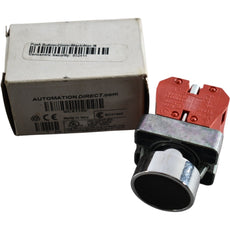 NEW Automation Direct GCX1100 Black Momentary Pushbutton 22mm Metal Flush IP65