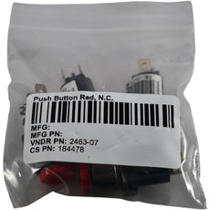 Lot of 4 NEW 2463-07 Red Push Button Switch N.C. 12VDC