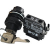 NEW Eaton E22KB53A Key Selector Switch 22mm 2-Pos Maintained 1NO Black Bezel