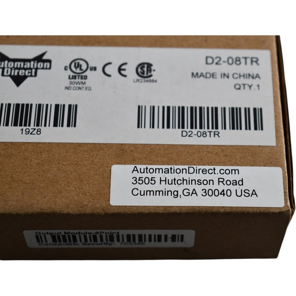 NEW Automation Direct D2-08TR DirectLOGIC DL205 PLC 8-Point Relay Outp ...