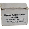 NEW Hydac 700072 FSA-254-1.1/-/12 Visual Fluid Level Indicator Gauge