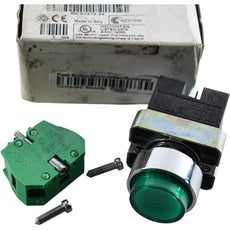NEW Automation Direct GCX1212-24 22mm Green Illuminated Pushbutton 24V (1) N.O.