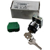 NEW Automation Direct GCX1430 22mm 2-Position Key Selector Switch Spring Return