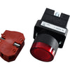 NEW Automation Direct GCX3201-24L 22mm Red Illuminated Pushbutton Momentary 1NC