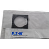 NEW Eaton E22NS36 Legend Plate Black Aluminum Blank for 22mm Pushbuttons