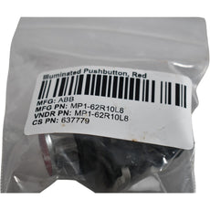 NEW ABB MP1-62R10L8 Modular Red Illuminated Momentary Pushbutton 24V 1NO