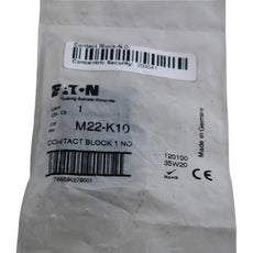 NEW Eaton M22-K10 RMQ-Titan 1NO Contact Block Screw Terminal 22.5mm