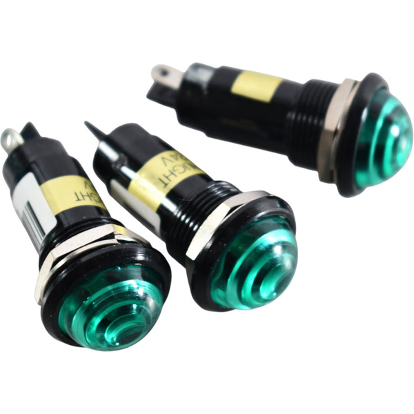 NEW Lot of 3 Dialight Green LED Panel Mount Indicator 24VDC 16mm – VB ...