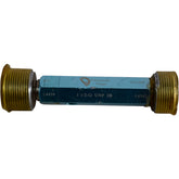 Vermont Gage 1 1/2-12 UNF 2B Thread Plug Gage Assembly Double End GO NO-GO