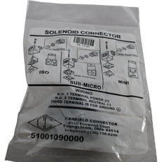 NEW Canfield Connector 51001090000 5000 Series Solenoid Valve Connector Form A
