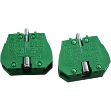 Lot of 2 NEW Automation Direct ECX1040 Replacement Contact Block 22mm 1NO Green