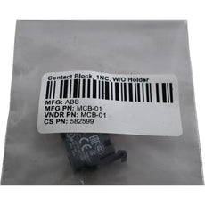 NEW ABB MCB-01 Contact Block 1 NC Front Mounting Modular Pilot Device Switch Part
