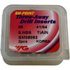 NEW YG-1 SM08062 41/64 SM-Point Throw-Away Drill Insert #0 Seat 2pcs TiAlN S.HSS