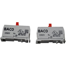NEW Lot of 2 BACO 33S01 NC Contact Block 600V 10A Modular Base Mount