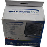 NEW Speco Technologies CBS-240 Weatherproof 4'' Marine Communications Speaker