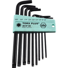 Wiha 361IP H9 Torx Plus L-Key Short Arm 9 Piece Set IP8-IP40