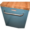 Lista 6 Drawer Mobile Tool Cabinet Maple Butcher Block Top 28x22.5x36 Blue
