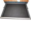 Lista 6 Drawer Mobile Tool Cabinet Maple Butcher Block Top 28x22.5x36 Blue