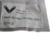 Pack of 2 NEW Vention HW-FN-002-0001 M8 Drop-in Spring Loaded T-Nut Zinc Plated