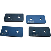 Lot of 4 Vention ST-GP-001-0016 1x2 Hole Aluminum Assembly Plate Blue