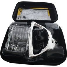 NEW Vision Aid LED Headband Magnifier Kit 5 Lenses Storage Case Expert Set