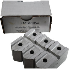 NEW Production Turning Co A7-06-SP Aluminum Soft Jaws Set for 6'' Lathe Chuck