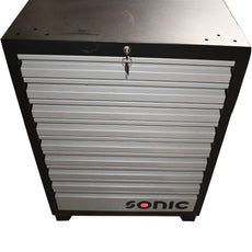 Sonic Tools MSS 26 Cabinet Frame 47280 8 Drawer Tool Storage Gray Black