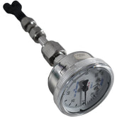 WIKA 316L Stainless Steel Vacuum Pressure Gauge 30 inHg to 100 PSI Grade A