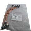 Pack of 6 NEW Pasternack PE3495-12 BNC Male to BNC Male RG142 Coax Jumper Cable 12in