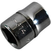 Williams B-614 Shallow Socket 7/16 SAE 6-Point 3/8 Drive USA