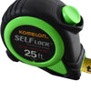 Komelon SL2825 Self Lock Tape Measure 25 ft 1 inch Nylon Coated