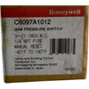 Honeywell C6097A1012 Gas Pressure Switch 3-21 Inch WC 1/4'' NPT Manual Reset